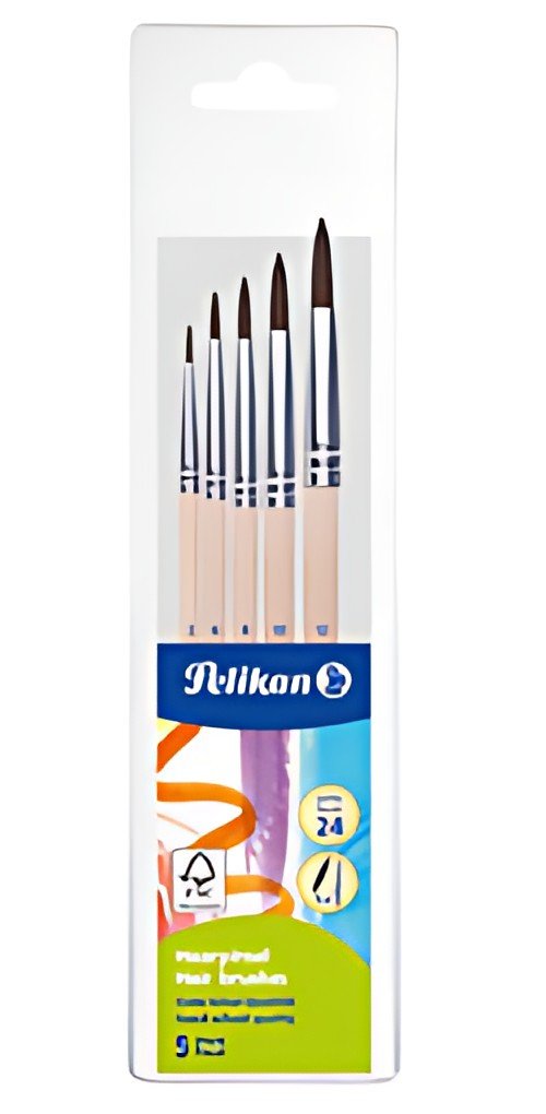 Pelikan Set de pinceaux à poils fins, 5 pièces