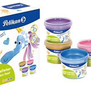 Pelikan Gouache aux doigts Couleurs nacrées, set de 4