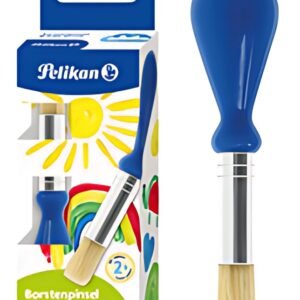 Pelikan Pinceau pour petits enfants, manche bombé, bleu