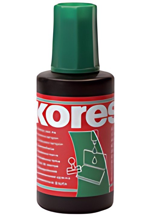 Kores Encre pour tampon encreur, contenu: 27 ml, vert