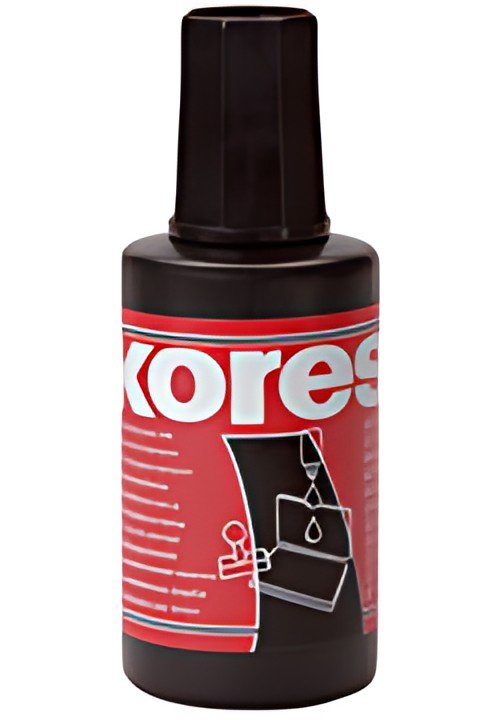 Kores Encre pour tampon encreur, contenu: 27 ml, noir