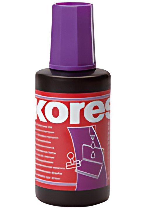 Kores Encre pour tampon encreur, contenu: 27 ml, violet