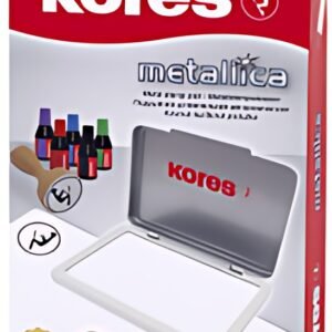 Kores tampon encreur "METALLICA", (L)110 x (P)70 mm, rouge