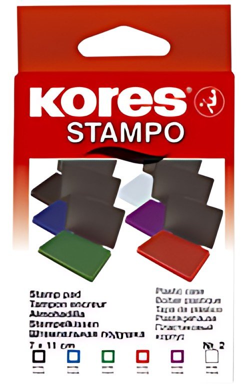 Kores tampon encreur "STAMPO", (L)110 x (P)70 mm, violet