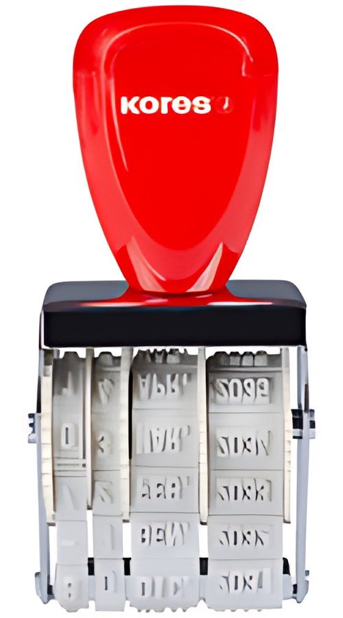 Kores Datumstempel, Monate in Buchstaben, 4 mm