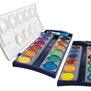 Pelikan Boîte de peinture standard d'école K24, 24 couleurs