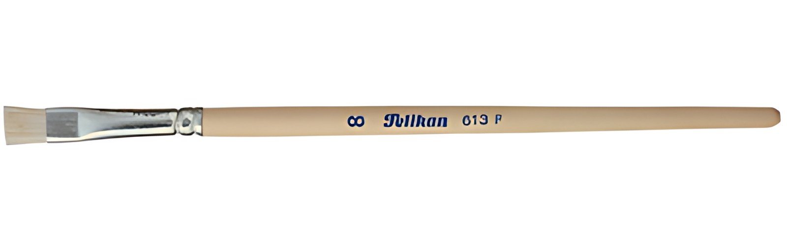 Pelikan Pinceau à soie 613 F, N. 12,manche en bois non laqué