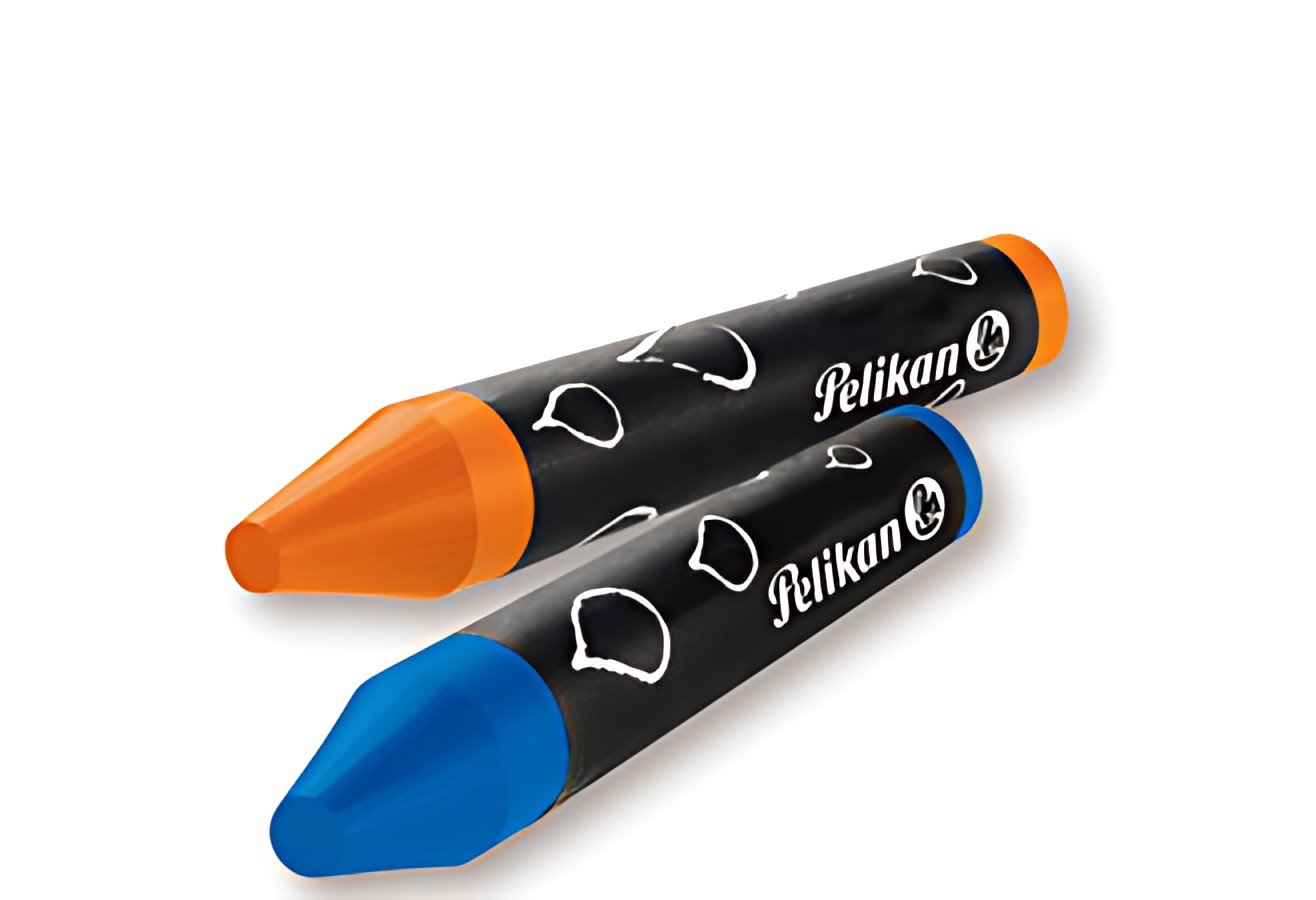 Pelikan Crayons de cire épais 666/8WL, rond, soluble dans l'