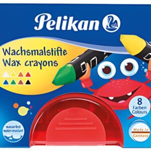 Pelikan Crayon de cire épais 665/8, rond, résistant à l'eau,