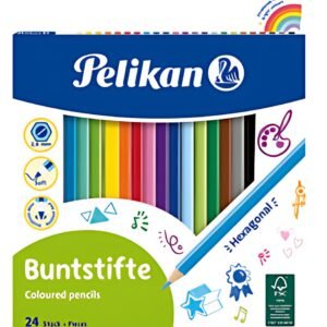 Pelikan Crayons de couleur standard, étui en carton de 24,