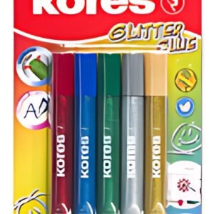 Kores Colle liquide "Glitter Glue", couleurs assorties
