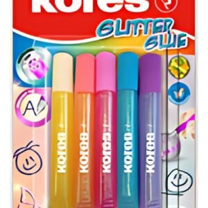 Kores Colle liquide "Glitter Glue", couleurs pastelles