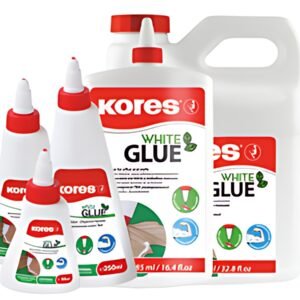 Kores Colle de bricolage "KORFIX", sans solvant, 125g, blanc
