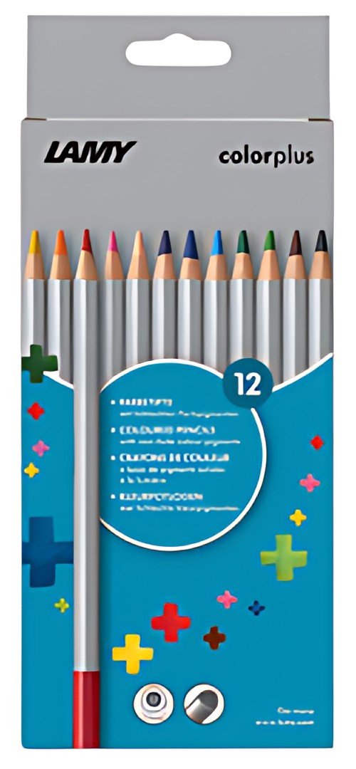 LAMY Crayon de couleur triangulaire colorplus, étui de 12