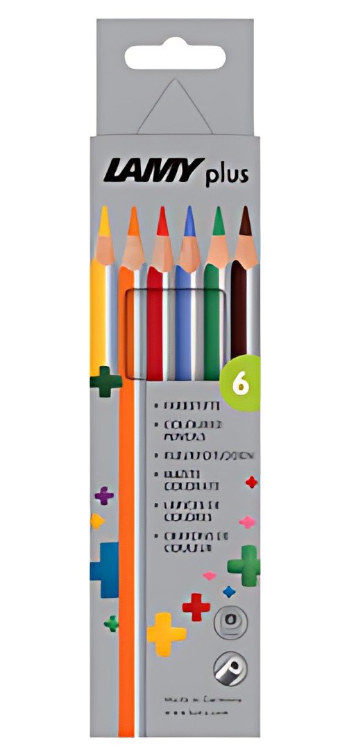 LAMY Crayon de couleur triangulaire plus, étui carton de 6