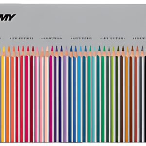 LAMY Crayon de couleur triangulaire plus, étui métal de 36