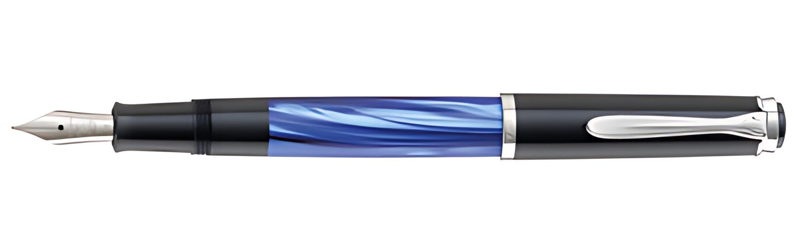 Pelikan Stylo plume M 205, bleu marbré, EF