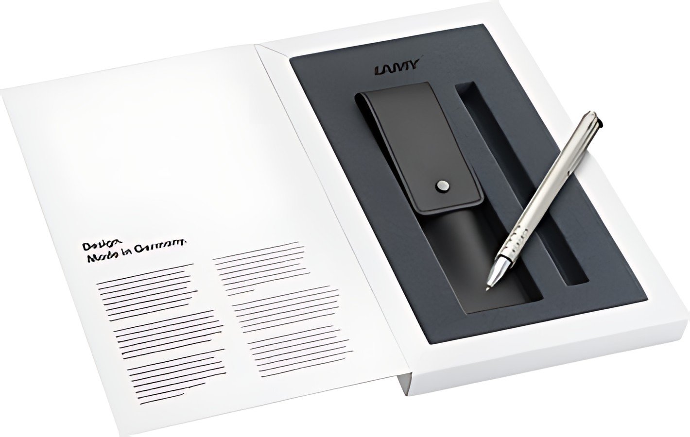 LAMY Set cadeau LAMY swift palladium, avec étui en cuir