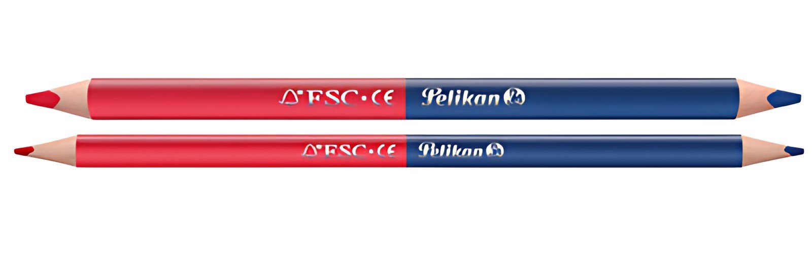 Pelikan Crayon bicolore gros, rouge/bleu