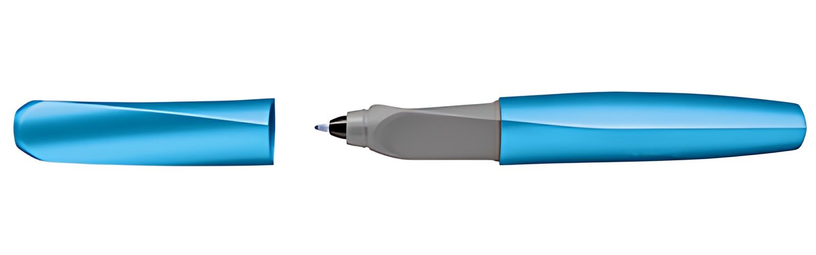 Pelikan Twist Stylo roller Frosted Blue, bleu-métallique