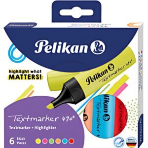 Pelikan Surligneur Textmarker 490, étui de 6, assorti