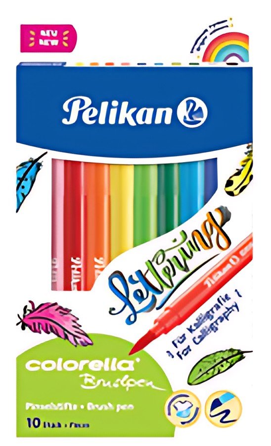 Pelikan Feutre colorella brushpen, étui en carton de 10