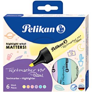 Pelikan Surligneur 490 Pastel, étui de 6, couleurs assorties