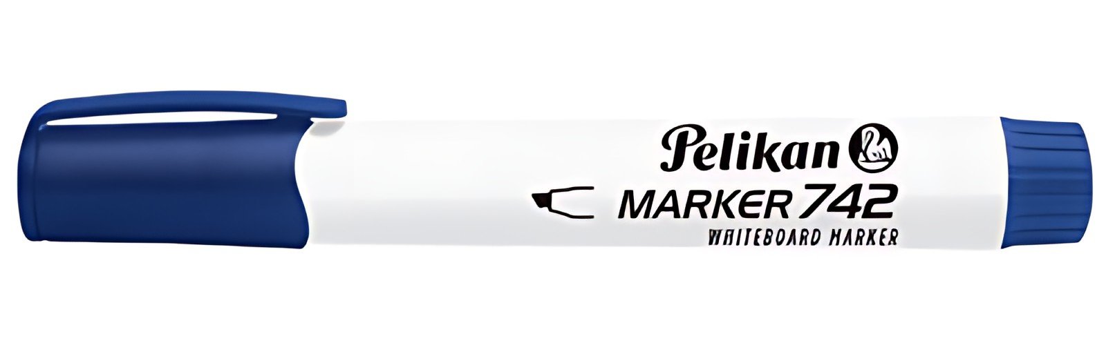 Pelikan Marqueur à tableau blanc 742, pointe biseautée, bleu