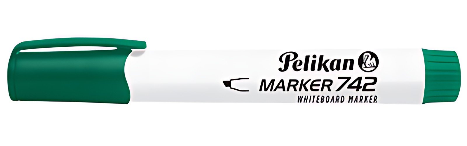 Pelikan Marqueur à tableau blanc 742, pointe biseautée, vert