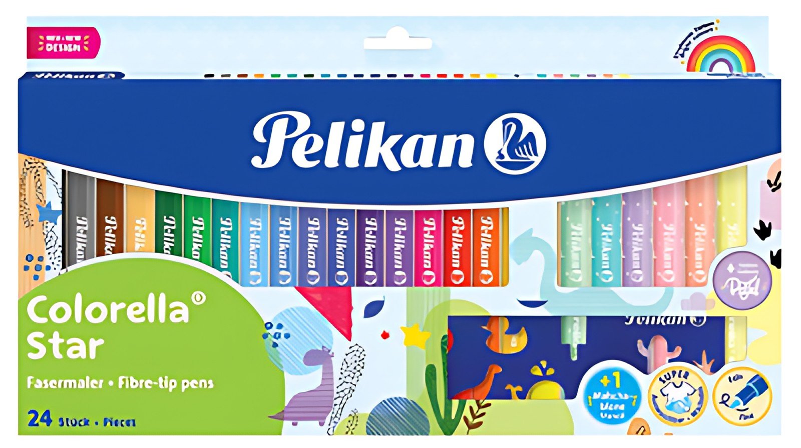 Pelikan Feutre colorella star, étui carton 18+6