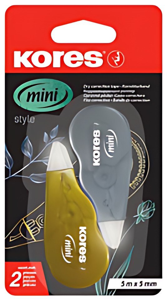 Kores Rouleau correcteur jetable "Mini Metallic Style"
