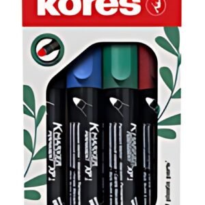 Kores Marqueur permanent "ECO XP1", pointe ronce, étui