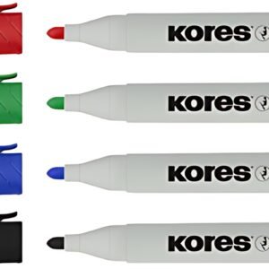 Kores Marqueur de conférence "ECO XW1", étui de 4