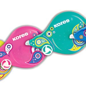 Kores Roller correcteur jetable "Scooter Paisley", assorti