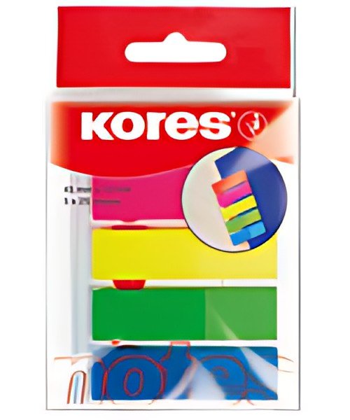 Kores Marque-pages - film, 12 x 45 mm, couleurs néon