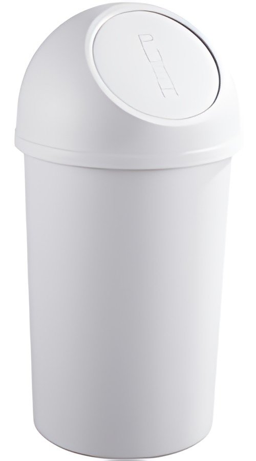 helit Poubelle "the flip", 25 litres, gris lumière