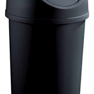 helit Poubelle "the flip", 25 litres, noir