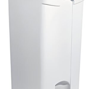 helit Poubelle à pédale "the step", 90 litres, blanc/jaune
