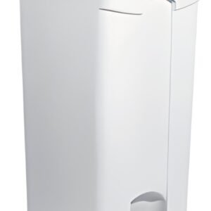 helit Poubelle à pédale "the step", 90 litres, blanc/bleu