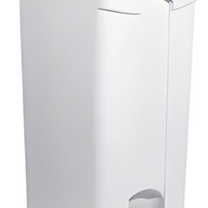 helit Poubelle à pédale "the step", 90 litres, blanc/vert