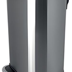 helit Poubelle cosmétique à pédale "the silent", 5 L, argent