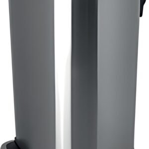 helit Poubelle à pédale "the silent", 20 litres, argent