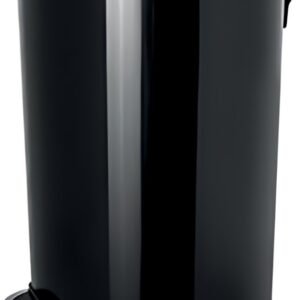 helit Poubelle à pédale "the silent", 20 litres, noir