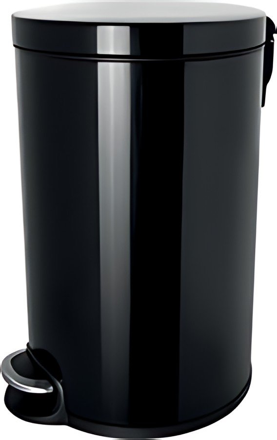 helit Poubelle à pédale "the silent", 20 litres, noir