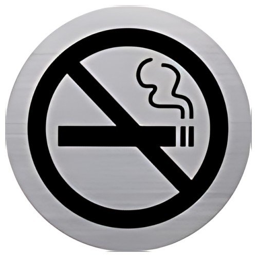 helit Pictogramme "the badge" interdiction de fumer, argent