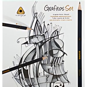 Kores Crayon à papier "Grafitos Art", étui métallique de 12
