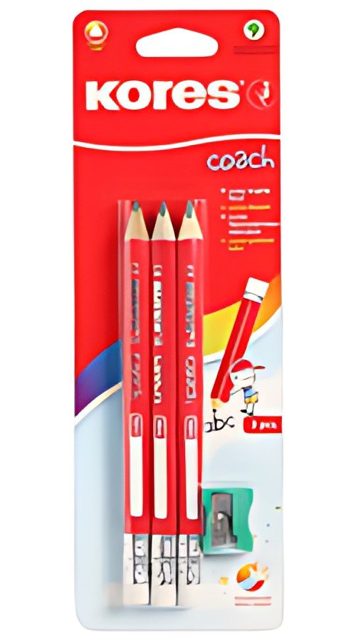 Kores Crayon COACH, triangulaire, degré de durété: 2 HB