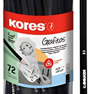 Kores crayon "GRAFITOS", dureté: HB, hexagonal, 72 pièces