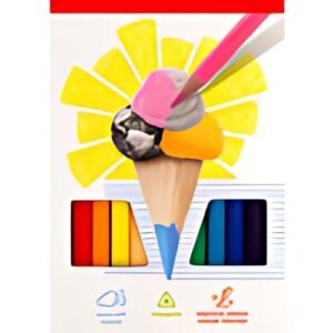 Kores Crayon de couleur triangulaire "Kolores", étui carton