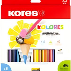 Kores Crayon de couleur triangulaire "Kolores", étui carton